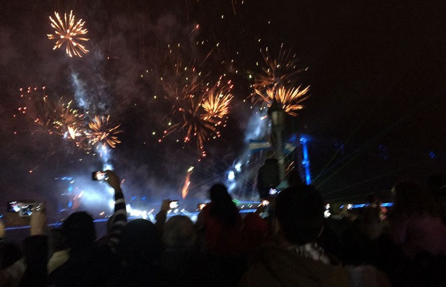 Unas 10.000 personas participaron de la inauguración del sistema LED.