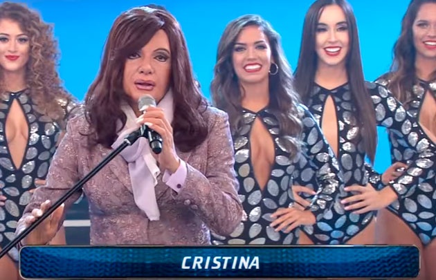 Martín Bossi imita a Cristina en la apertura de Showmach