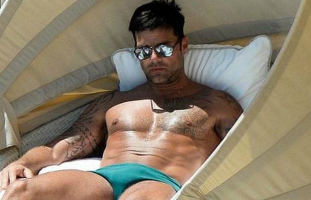 Ricky Martín recibió un cariñoso saludo por parte de su pareja.