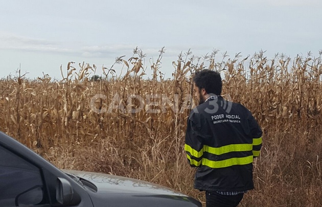 Lugar donde encontraron el cuerpo de la mujer.