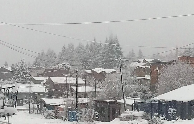 Intensa nevada en Bariloche