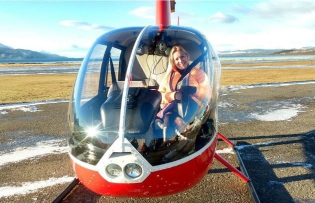 Celeste conoce Ushuaia en un viaje de ensueño.