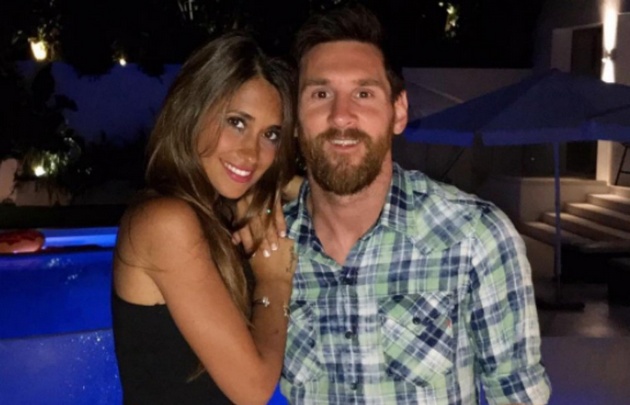 Lionel Messi y Antonella Roccuzzo