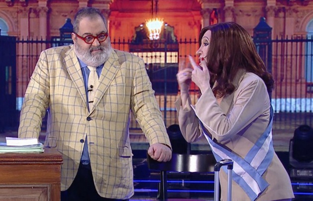 Fátima Florez encarnó a Cristina y bromeó con Lanata.