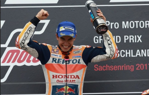 Impresionante y valioso triunfo de Marc Márquez en Sachsenring.