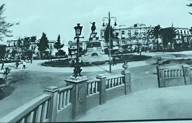 Así lucía la Plaza San Martín en 1930.