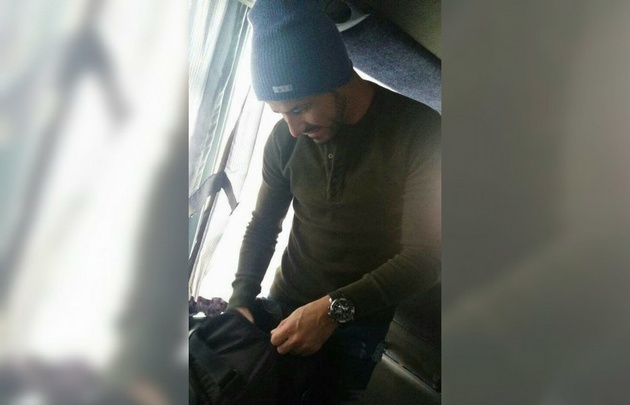 Rodrigo Mora, en la terminal de ómnibus de Villa Dolores.