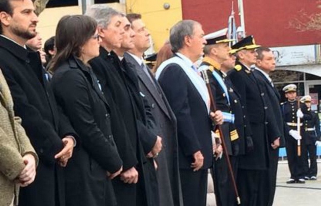 Diversos funcionarios participaron del acto en Bell Ville.