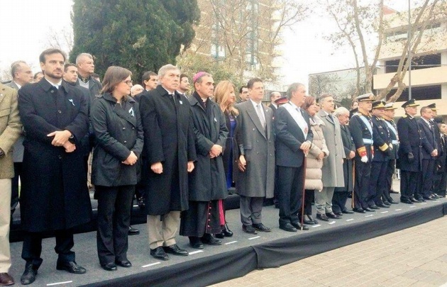 Diversos funcionarios participaron del acto en Bell Ville.