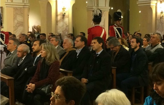 Diversos funcionarios participaron del acto en Bell Ville.