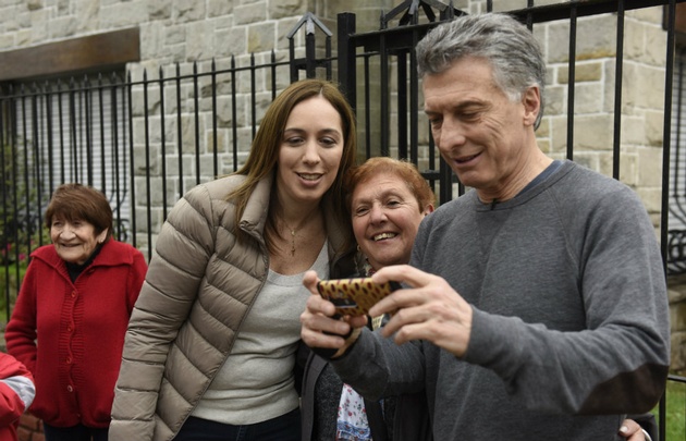 Vidal y Macri encabezaron el timbreo nacional de Cambiemos.