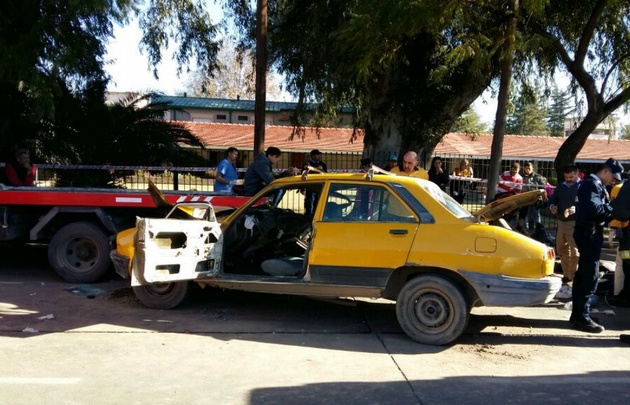 Accidente en Av Rafael Núñez