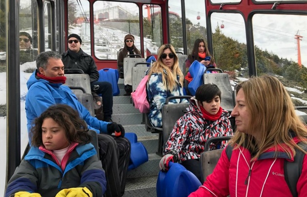 Celeste Benecchi en Bariloche.