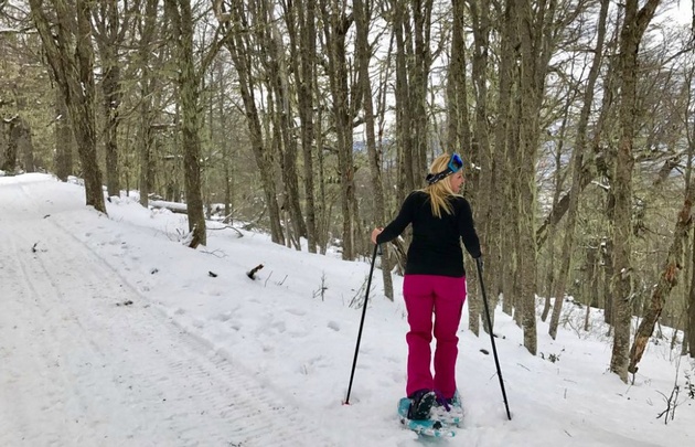 Celeste Benecchi en Bariloche.