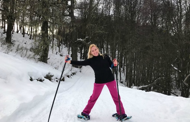 Celeste Benecchi en Bariloche.