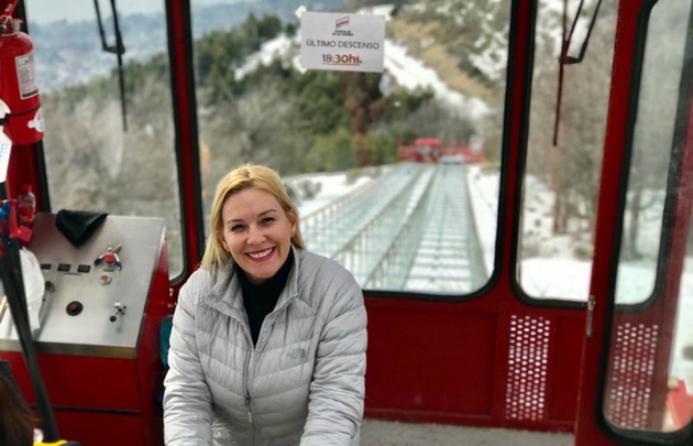 Celeste Benecchi en Bariloche.