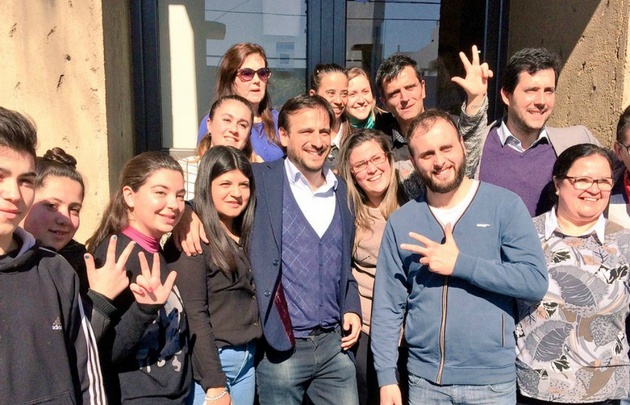 Diego Mestre recorrió la ciudad de Villa María.