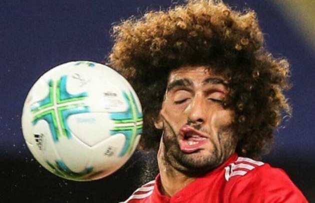 La imagen de Fellaini que se volvió viral.