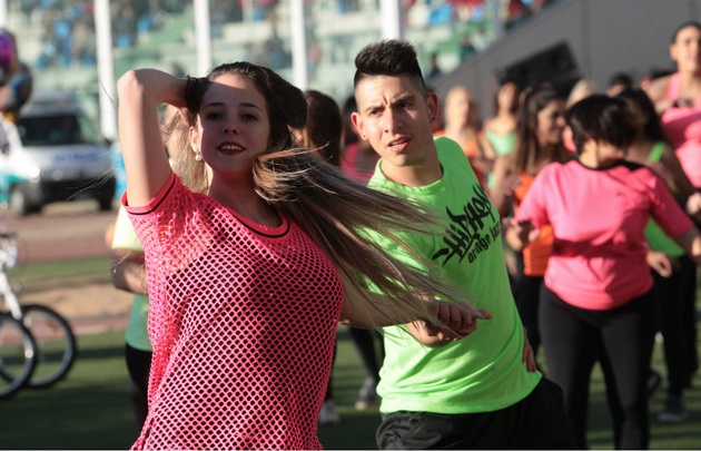 Los gimnastas dieron la bienvenida.