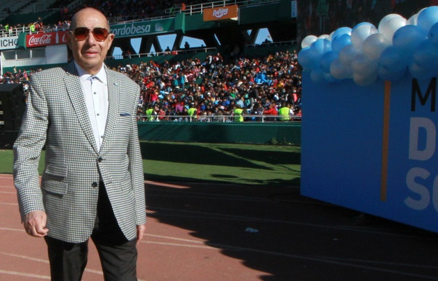 Mario Pereyra en la Fiesta del Día del Niño en el Kempes.