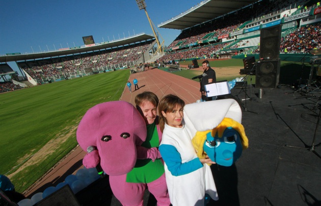 El Colo Gianola y Gabi Tessio también participaron en la animación.