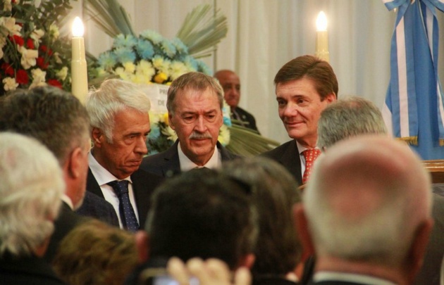 De la Sota, Schiaretti y Angeloz (h) en el Centro Cívico.