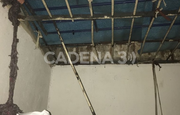 El lugar por donde escaparon los presos.