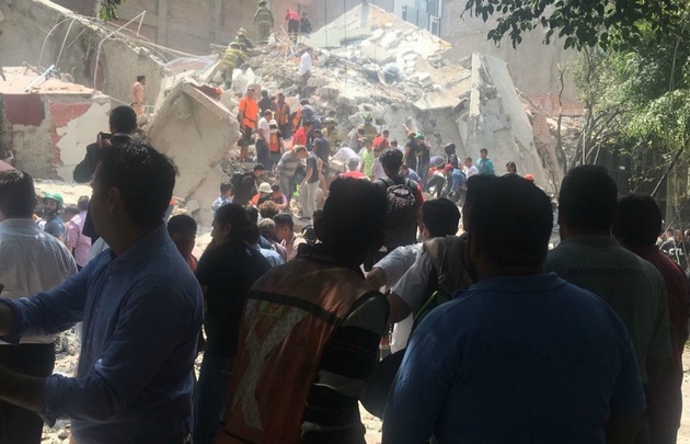 Dramático: México fue sacudido por otro potente terremoto.
