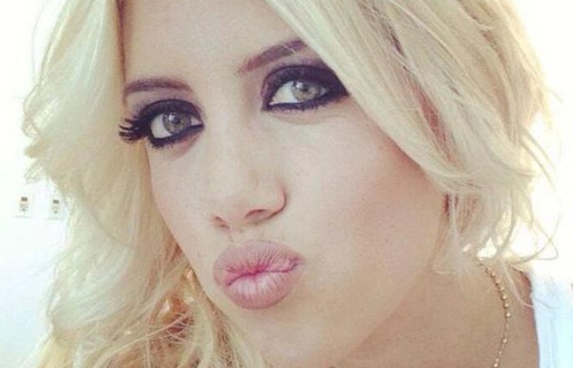 Wanda Nara, sexy en una producción en Milán.