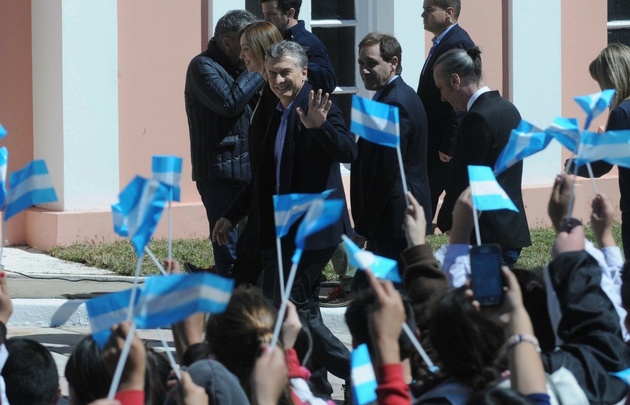 Macri en la inauguración del parque República de los Niños.