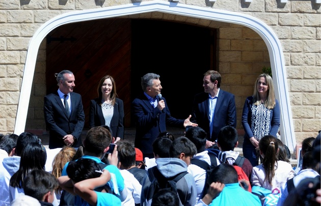 Macri en la inauguración del parque República de los Niños.