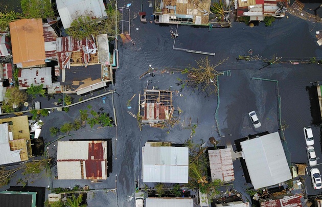 El huracán María devastó la isla de Puerto Rico.