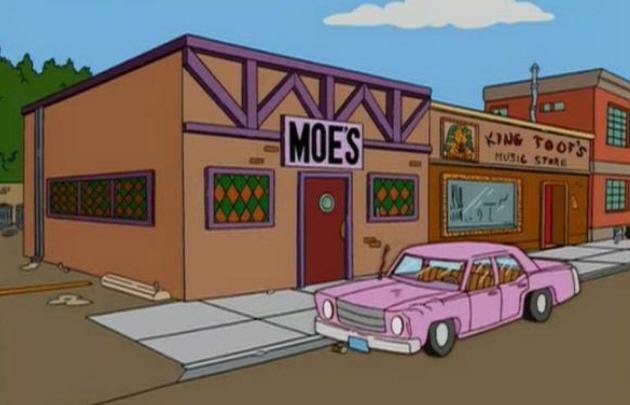 Transformó su casa en una réplica de ''la taberna de Moe''.