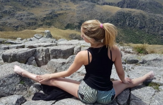 Estefanía Berardi, la chica de Combate que disfrutó de las sierras de Córdoba.