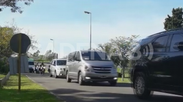 Macri recibe a Obama en el Buenos Aires Golf Club.