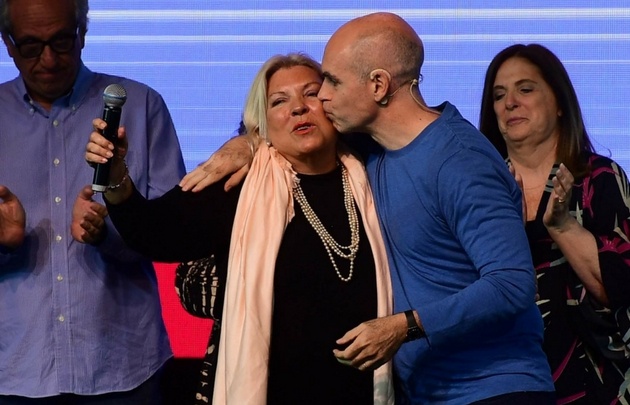 Rodríguez Larreta felicita a Elisa Carrió por el aplastante triunfo.