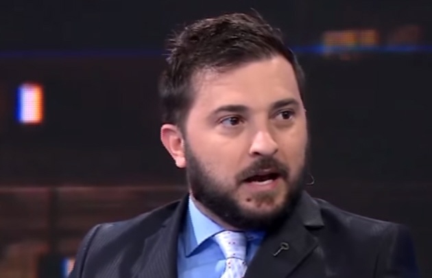 Diego Brancatelli y su reacción tras los primeros datos.