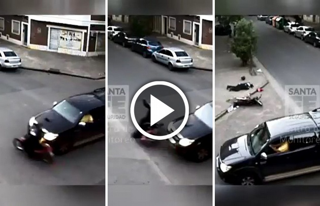 Las cámaras de seguridad captaron el momento.