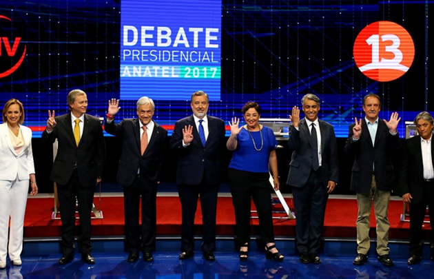 Los candidatos a suceder a Michelle Bachelet en Chile.
