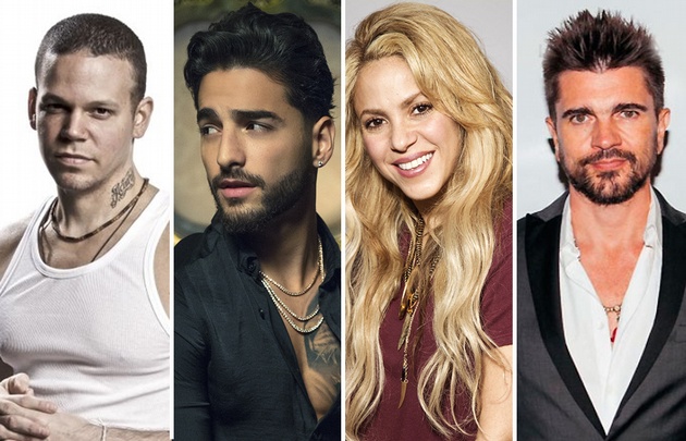 Residente, Maluma, Shakira y Juanes entre los nombres más resonantes.