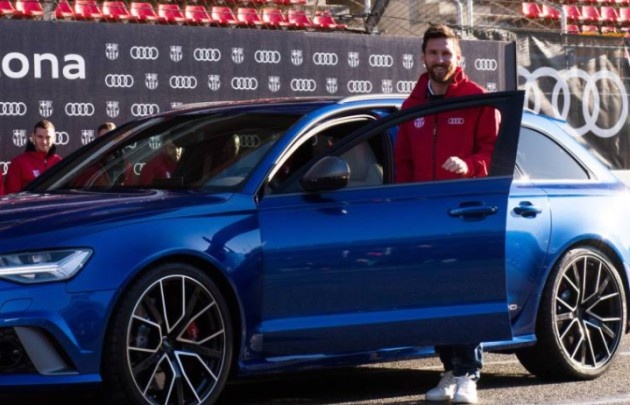 Messi fue la atracción en el circuito de Cataluña.