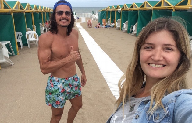 Cristian Sancho hace temporada en Mar del Plata.