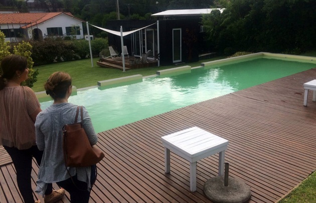 Micaela Rodríguez visitó La Vieja Hostería.
