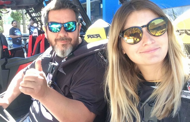 Micaela Rodríguez se animó a pasear en UTV.