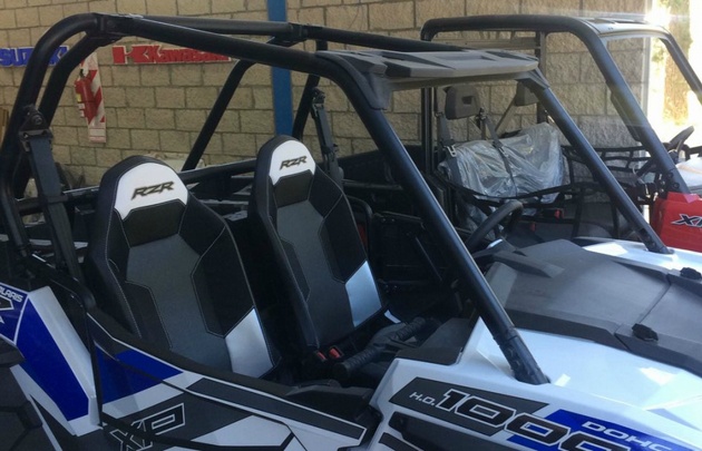 Micaela Rodríguez se animó a pasear en UTV.