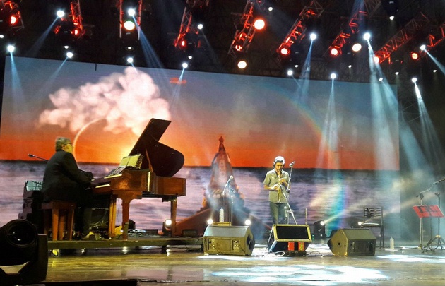 Lito Vitale, en acción en el Cocomarola.