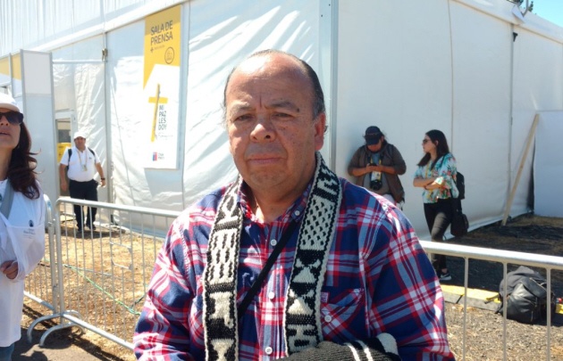 Hugo Alcaman, presidente de la Corporación de Profesionales Mapuches de Chile.