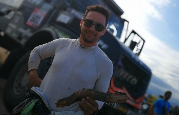 Torlaschi, el copiloto del equipo YPF Infinia Diesel.