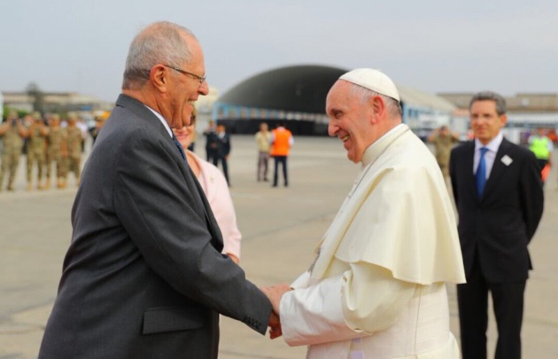 El Presidente peruano recibió al Papa