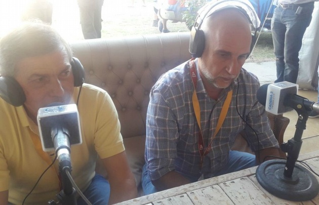 Carlos Massei y Julio Bañuelos en la Gala del Dakar.